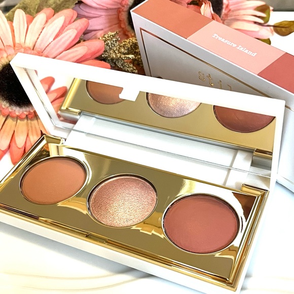 STILA Treasure Island All-in-One Bronze Highlight Blush Putty Trio - Picture 10 of 13